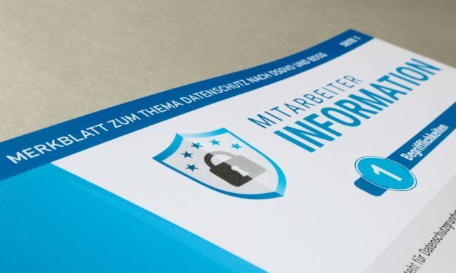 Datenschutzschulung für Mitarbeiter - Info-Broschüre